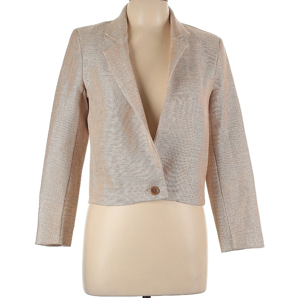 Versatile Women's Gold Cream Blazer